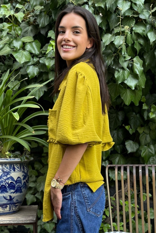 Blusa Málaga GREEN MUSTARD