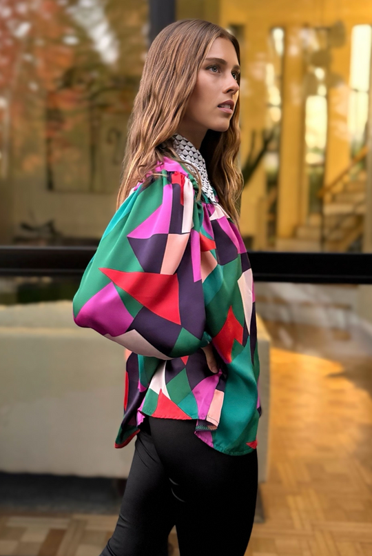 Blusa Rafaela Geometric