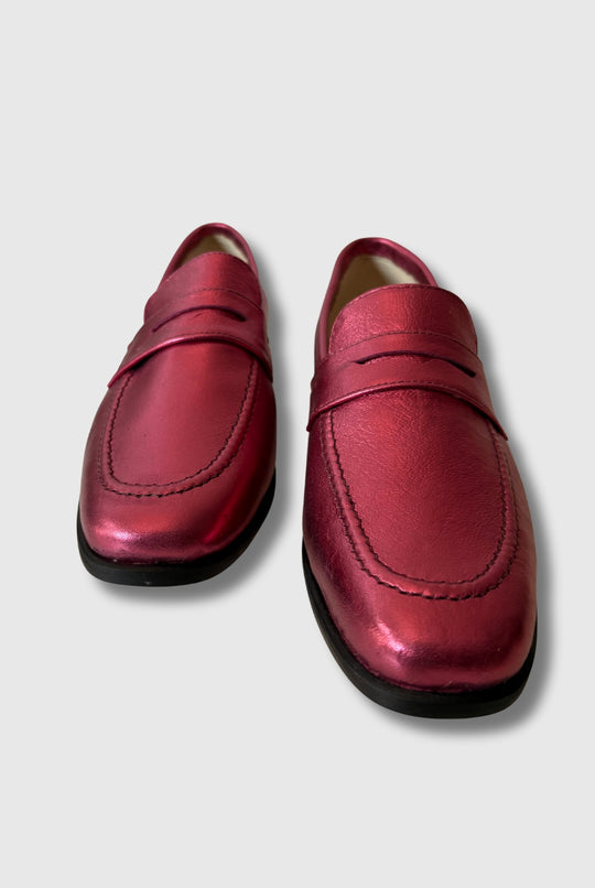 Mocasín Maia Dark Pink / Cuero