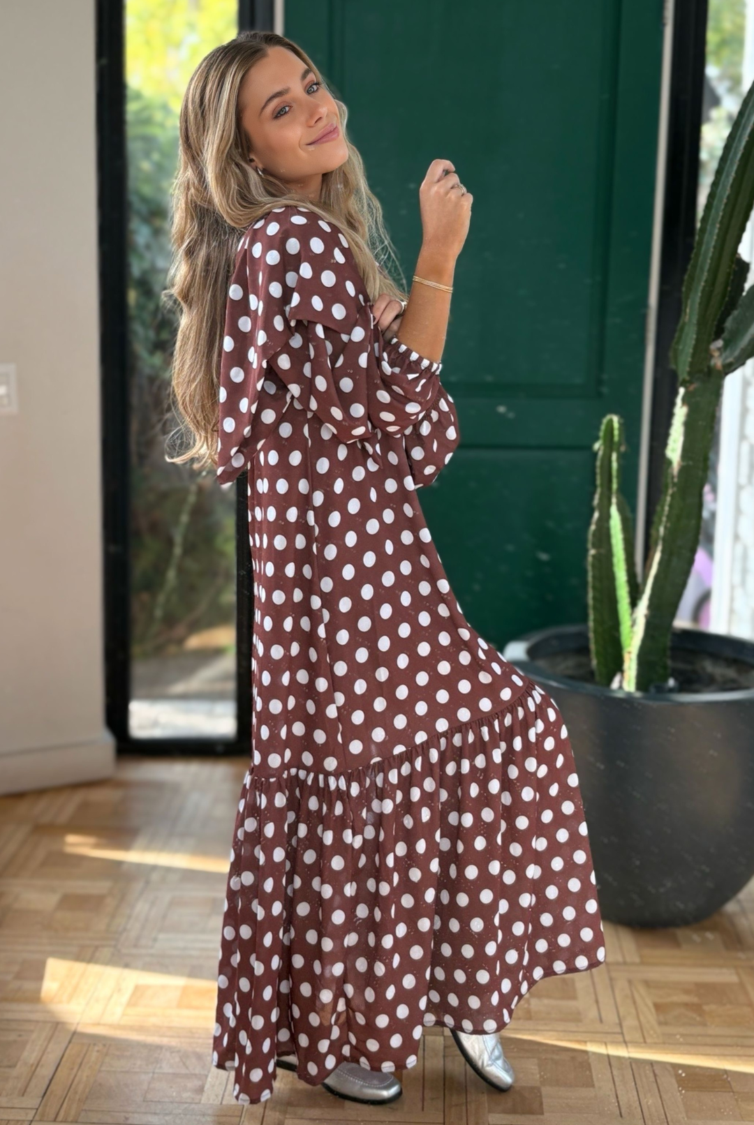 Vestido Nápoles Brown Circle