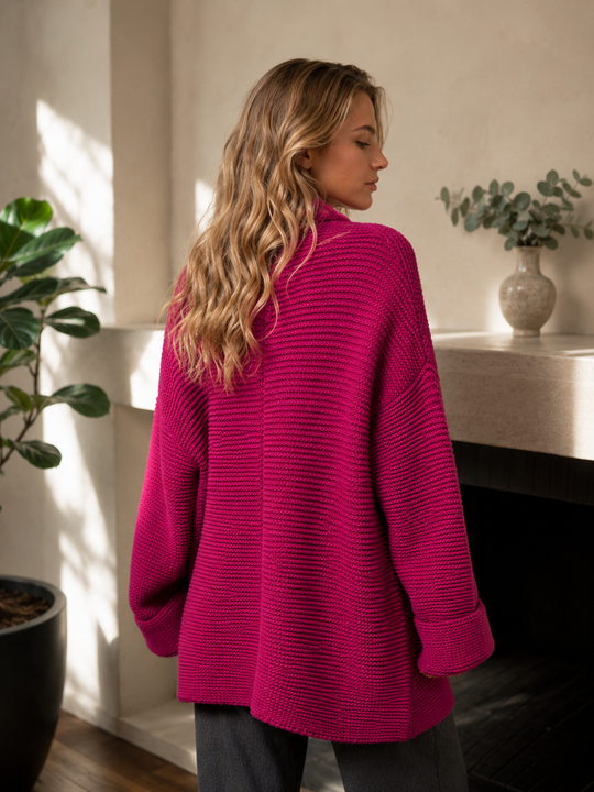 Chaleco/Abrigo Juliette Fucsia