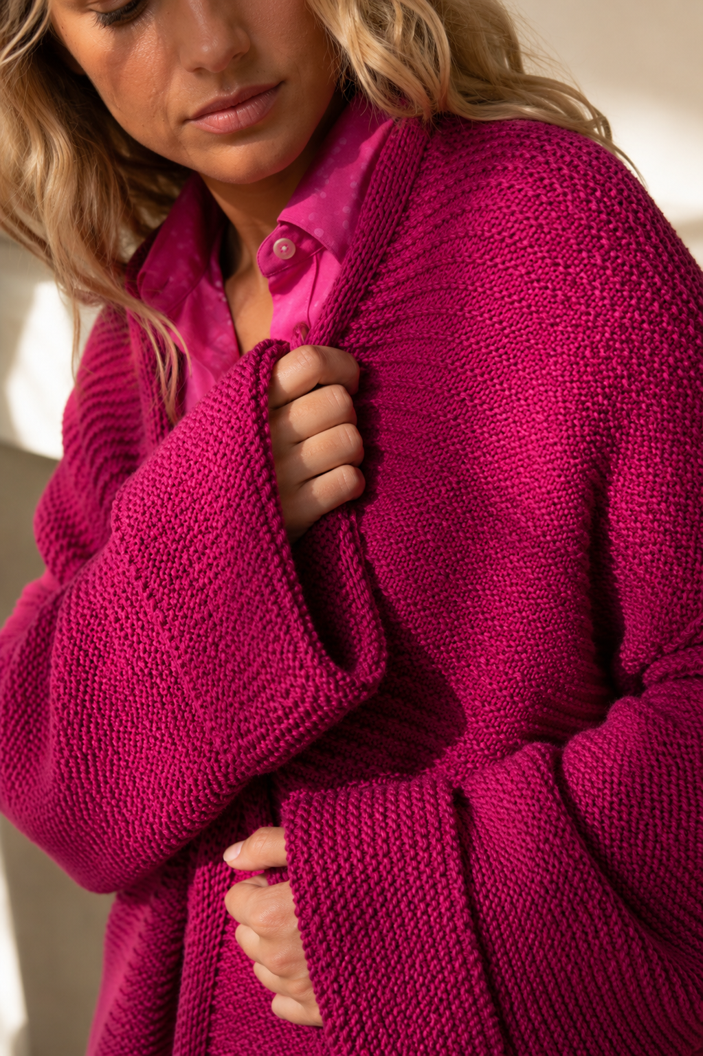 Chaleco/Abrigo Juliette Fucsia