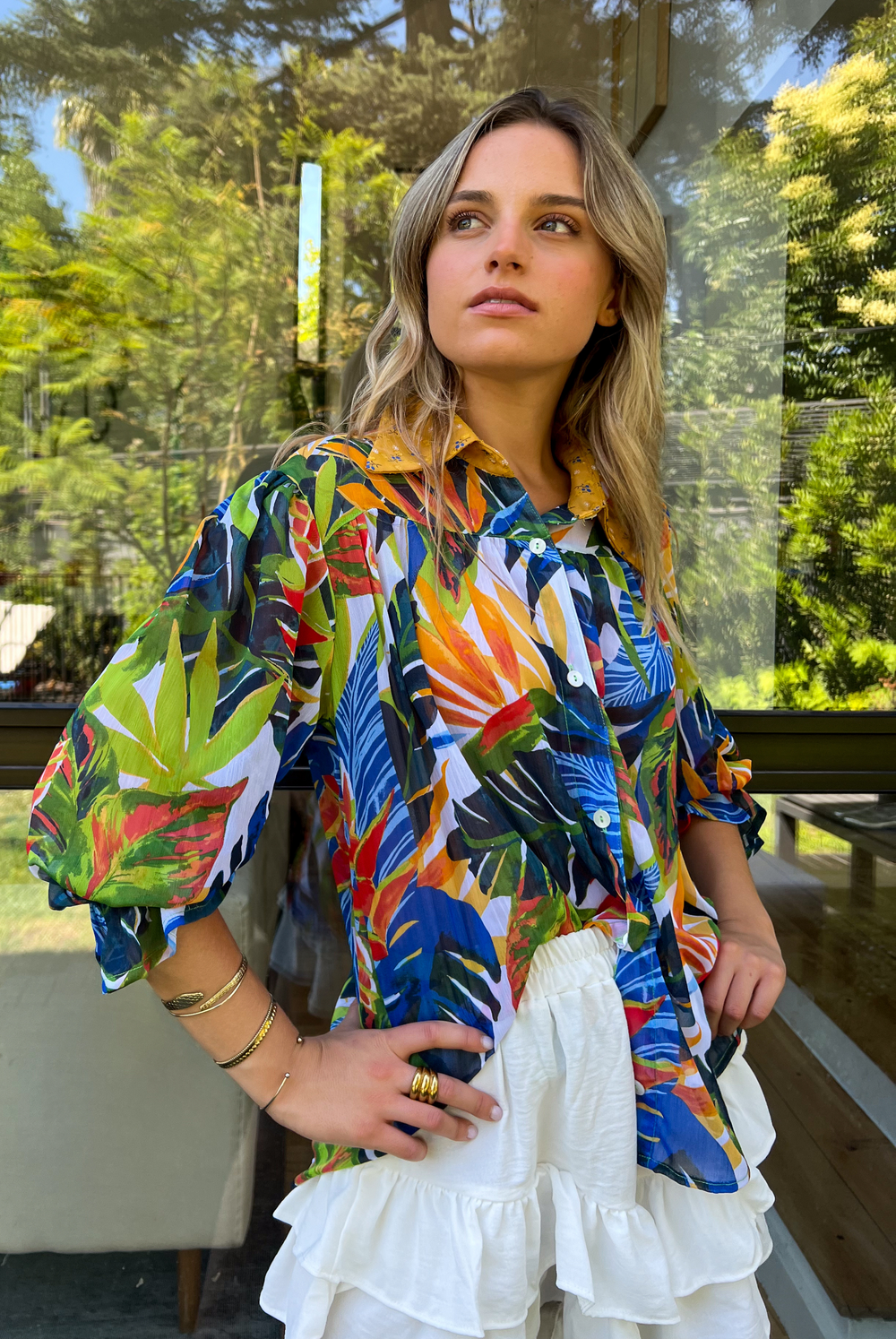 Blusa Rafaela Colors Leaves