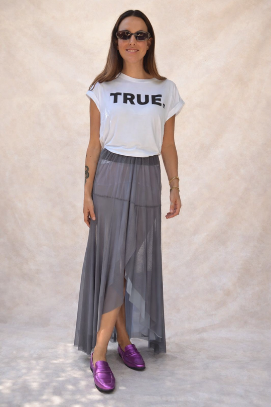 Pollera Merlot Gris