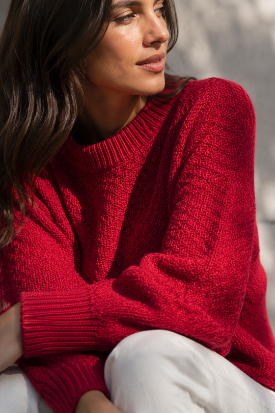 Sweater Just Basic BS Red