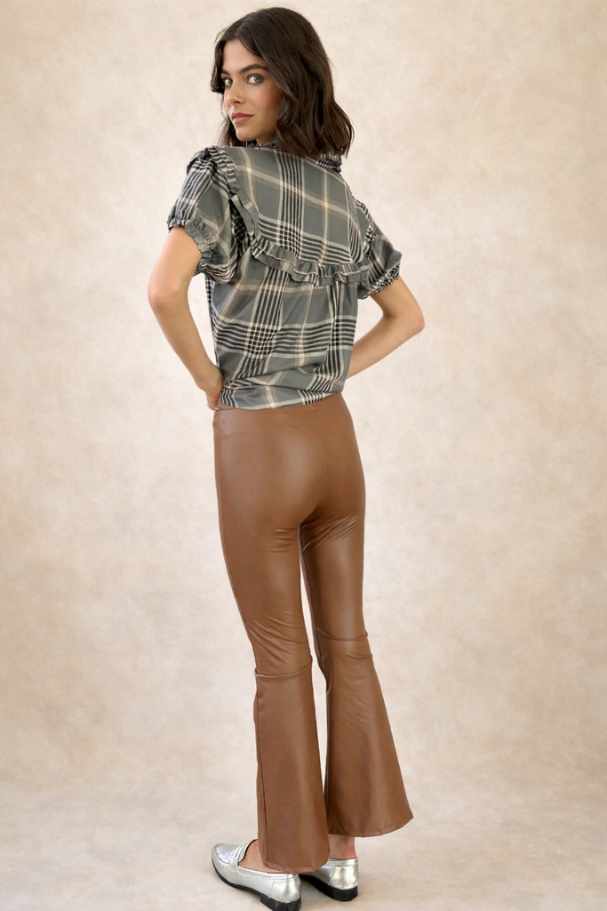 Leggings Cuerina BROWN