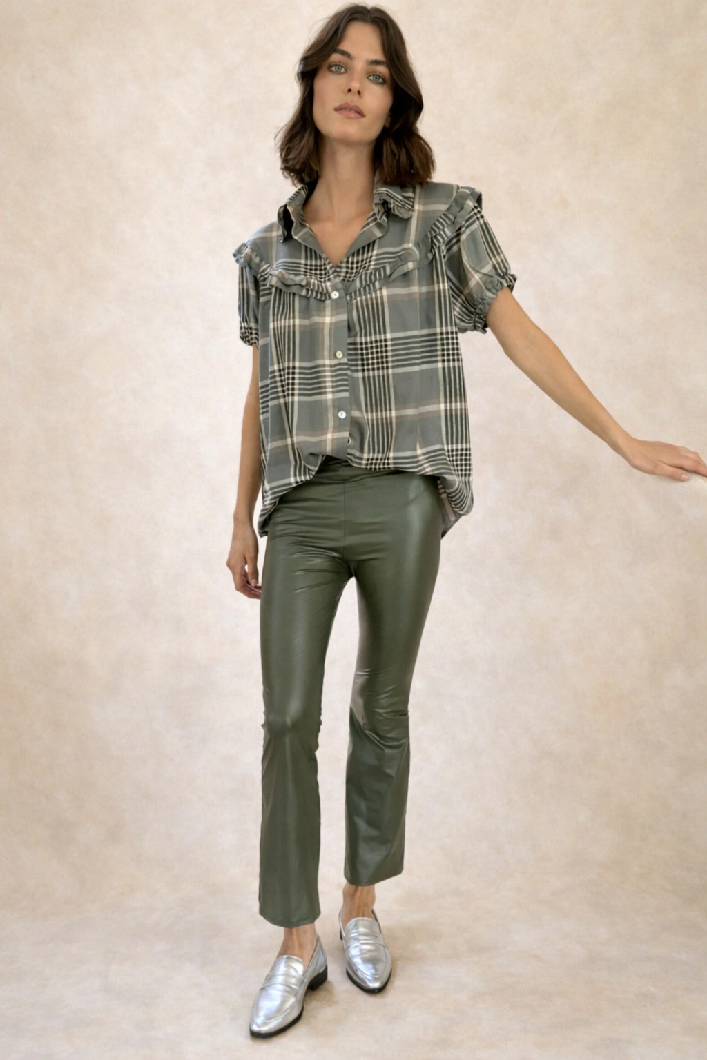 Leggings Cuerina GREEN