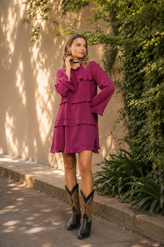 Vestido Roma Atemporal Magenta
