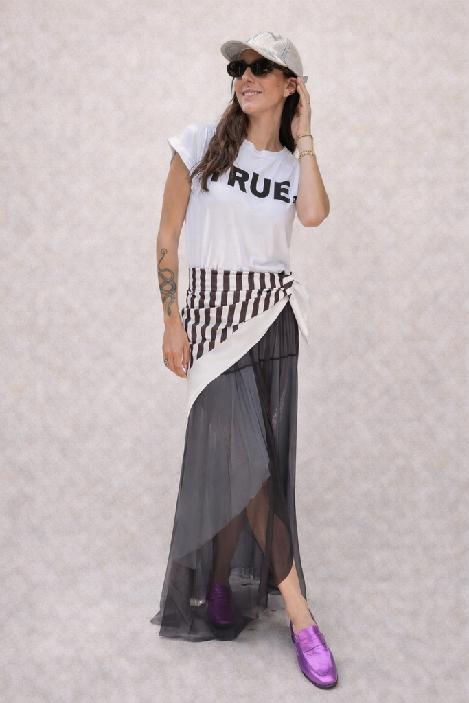 Pollera Merlot Negro