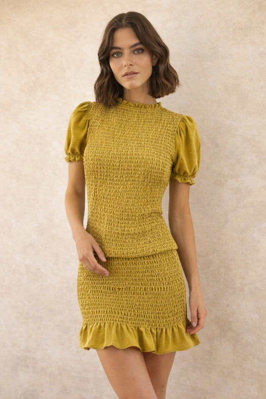 Vestido Cala GREEN MUSTARD