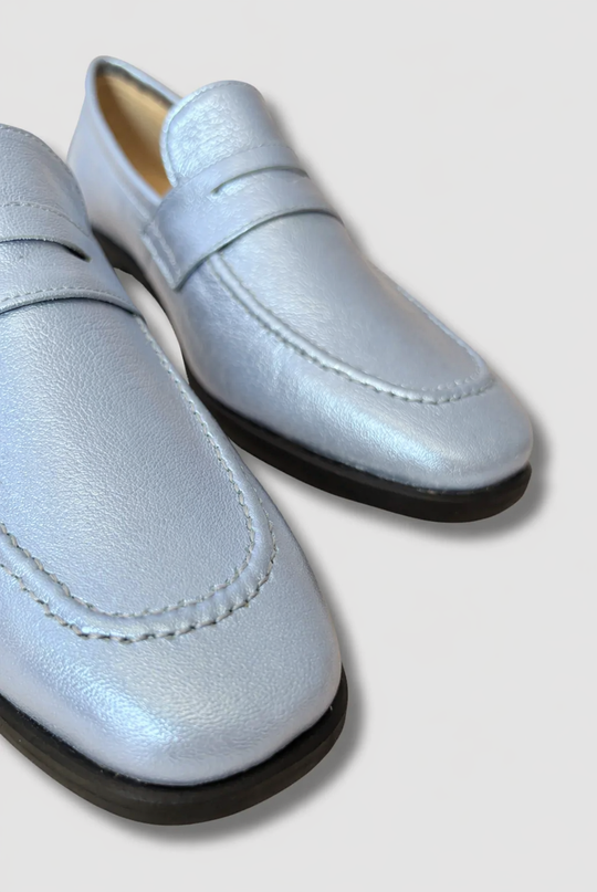 Mocasín Walk Perfect Sky Blue / Cuero