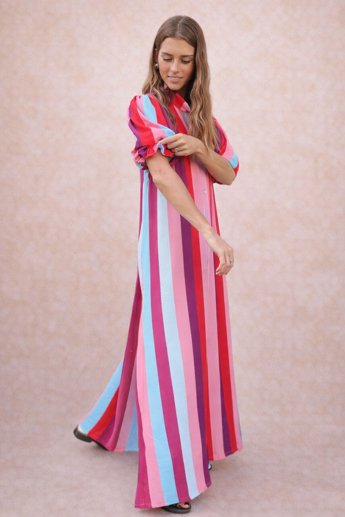 Vestido Sahara RAYAS – Blanca Sofia