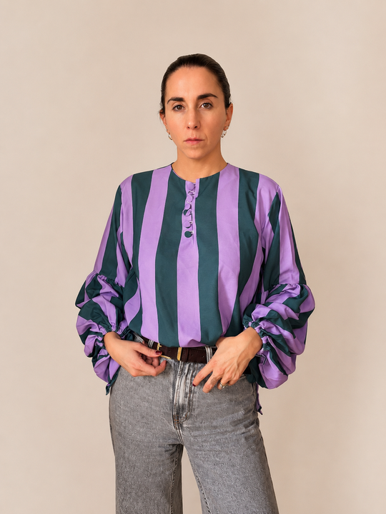 Blusa Bolonia Green purple