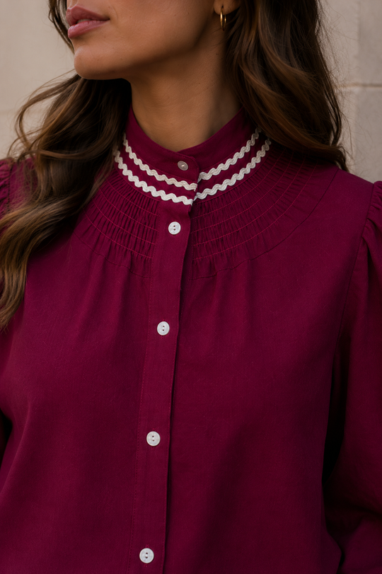 Blusa Eleonore Burgundy