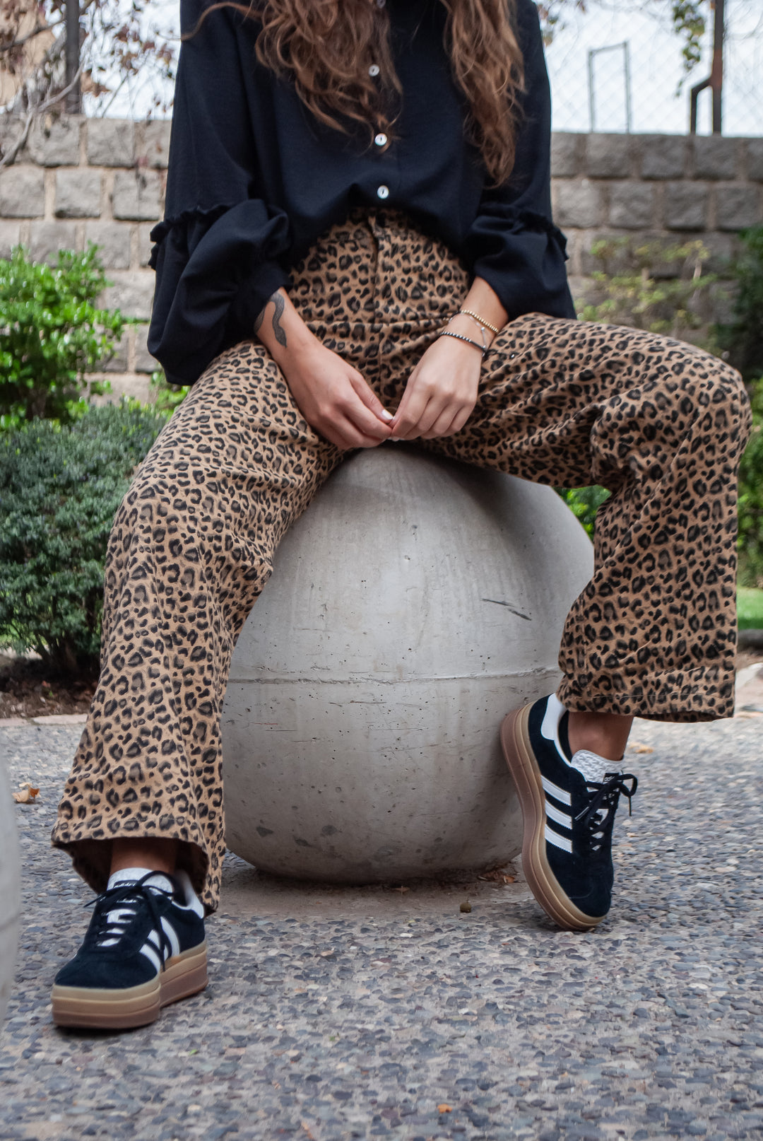Pantalon leopardo Brown
