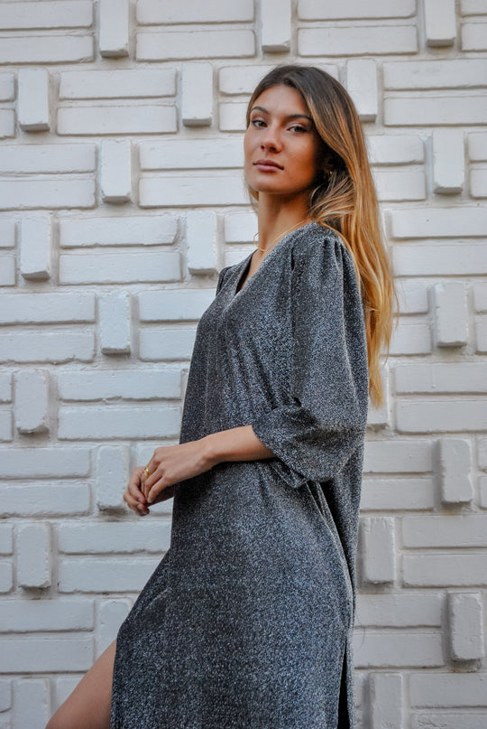 Vestido Just Glam Grey