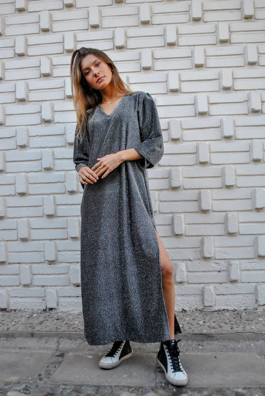 Vestido Just Glam Grey