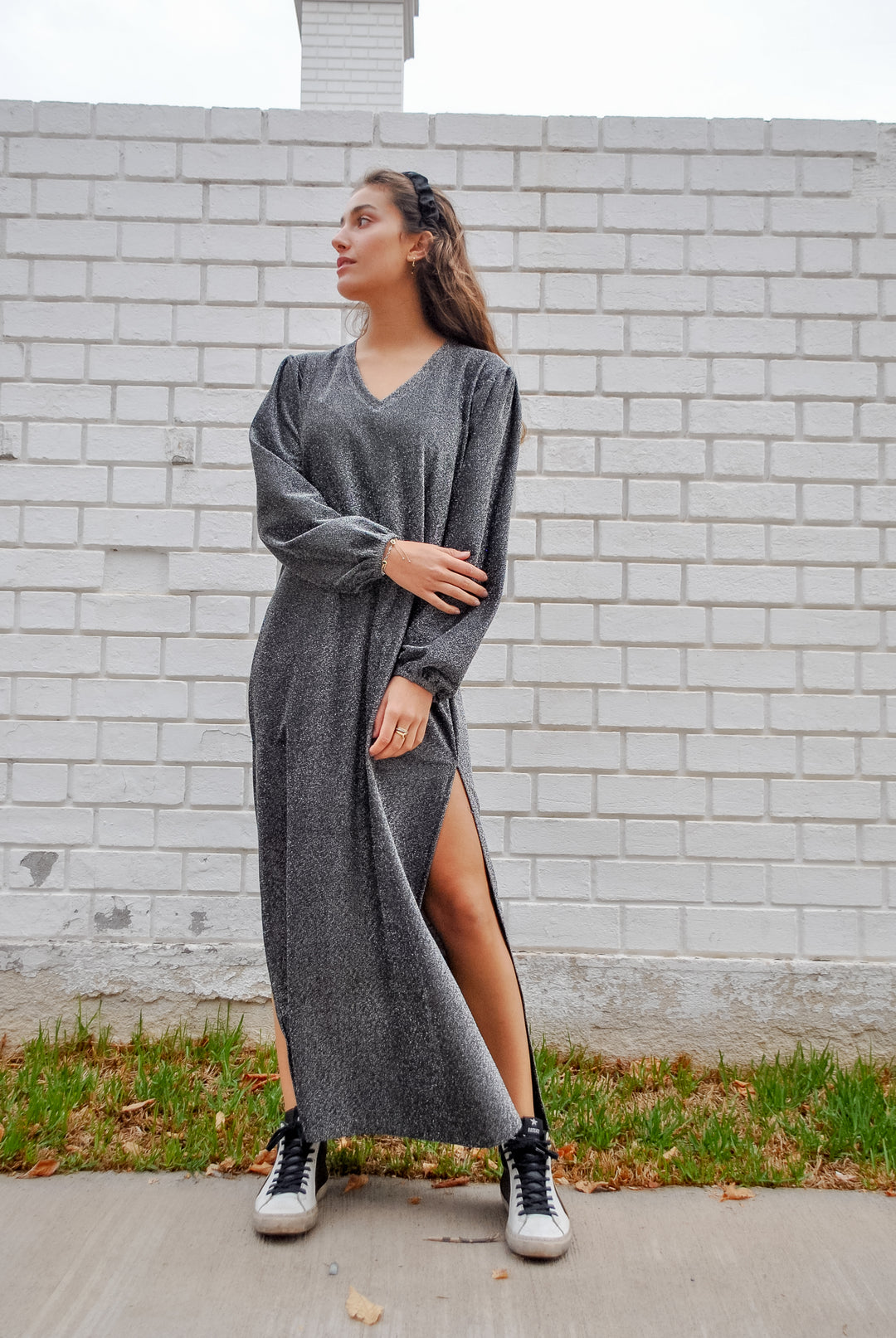 Vestido Just Glam Grey