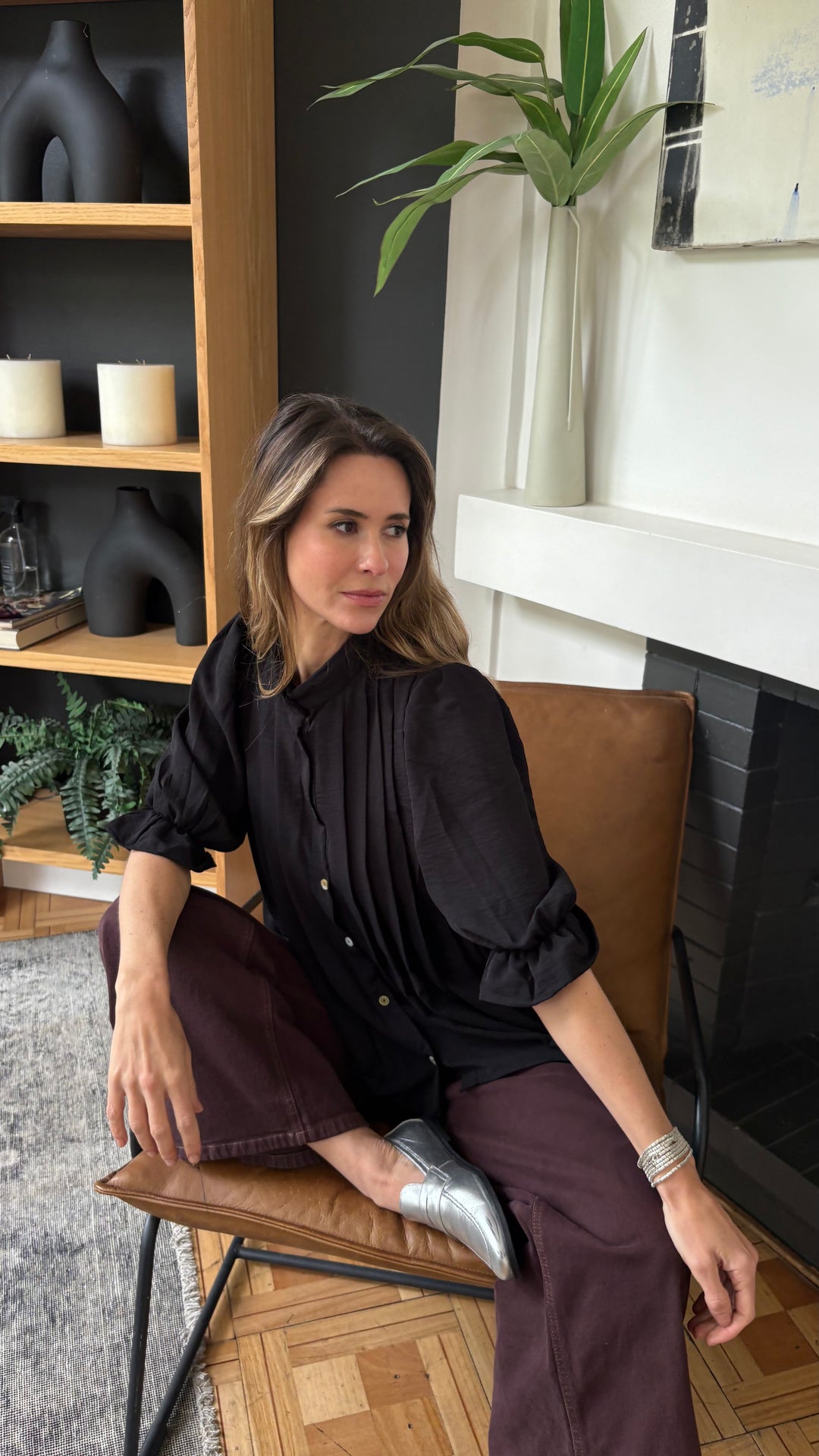 Blusa Gardenia Black