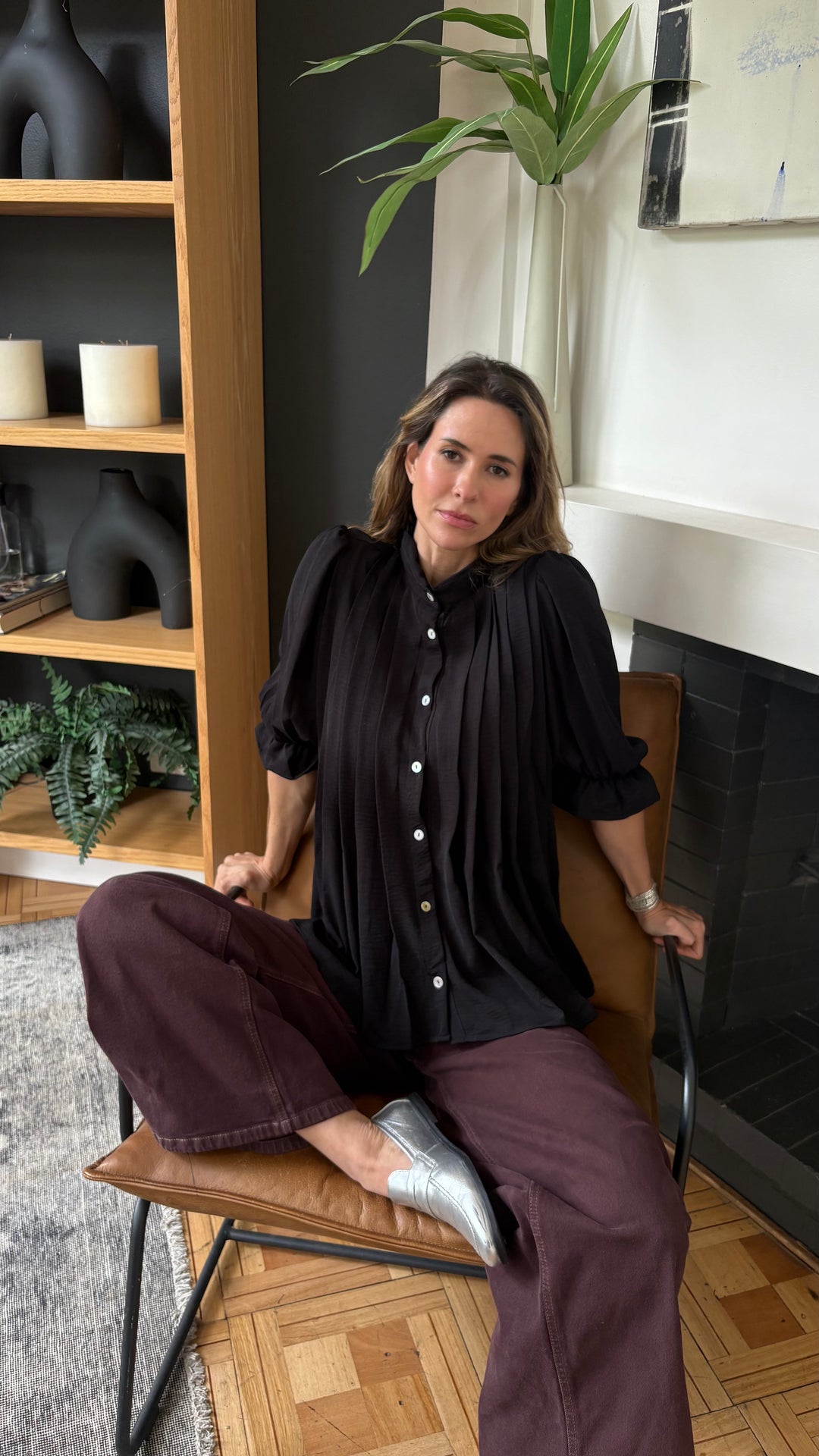 Blusa Gardenia Black