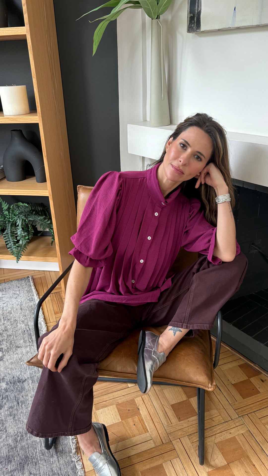Blusa Gardenia Magenta