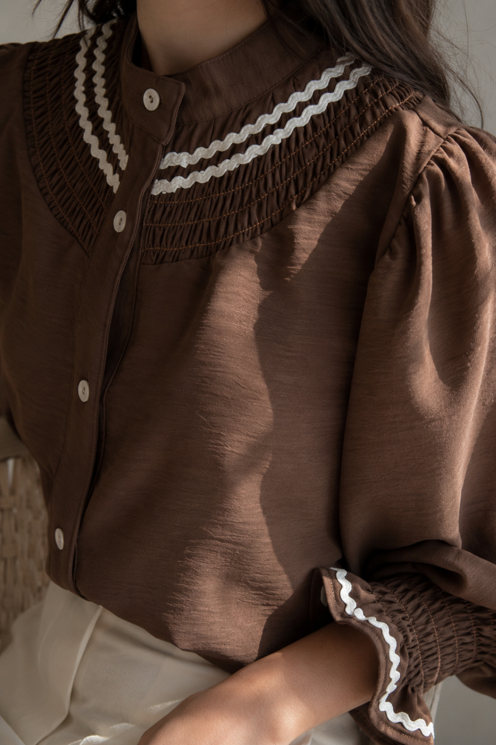 Blusa Eleonore brown