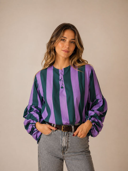 Blusa Bolonia Green purple