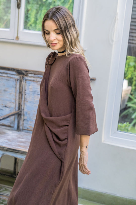 PREVENTA Vestido Multiforma Atemporal Brown