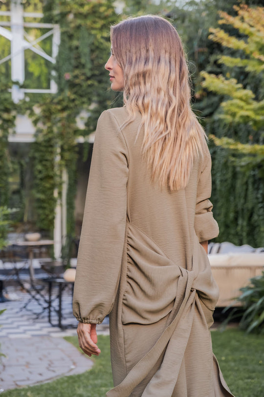 PREVENTA Vestido Multiforma Atemporal Oliva