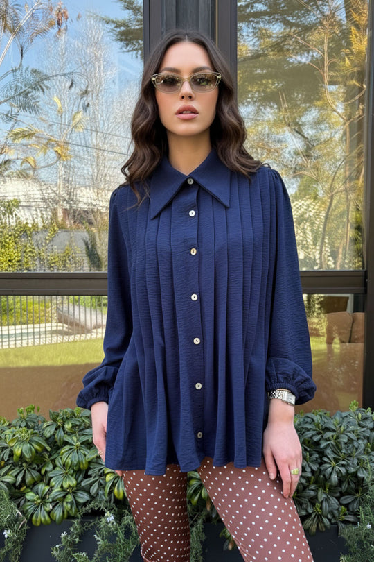 Blusa Gardenia Dark Blue