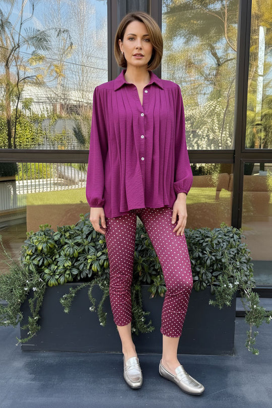 Blusa Gardenia Magenta