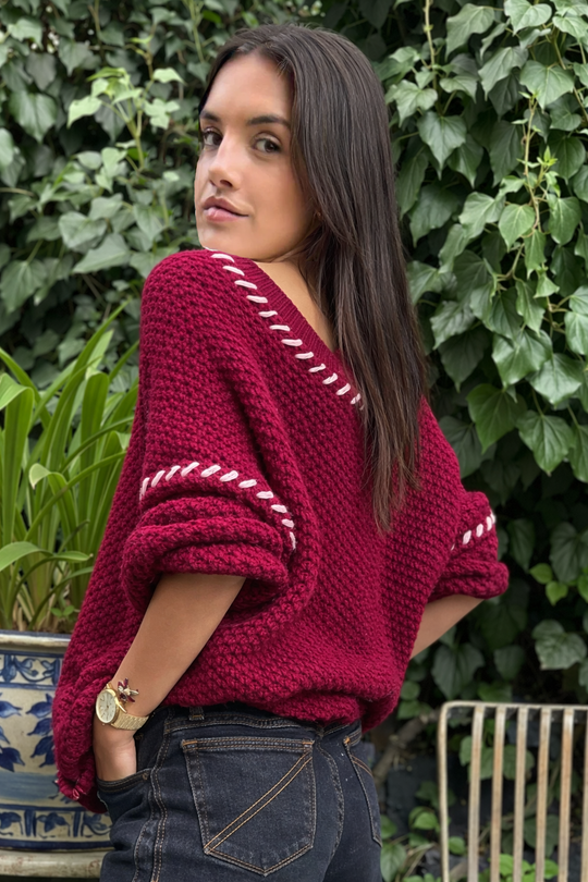 PREVENTA sweater Génova Magenta