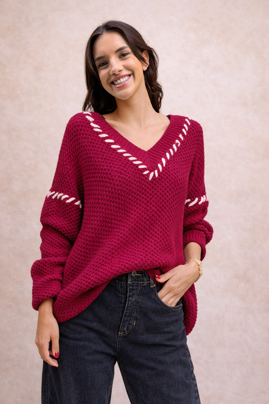 PREVENTA sweater Génova Magenta