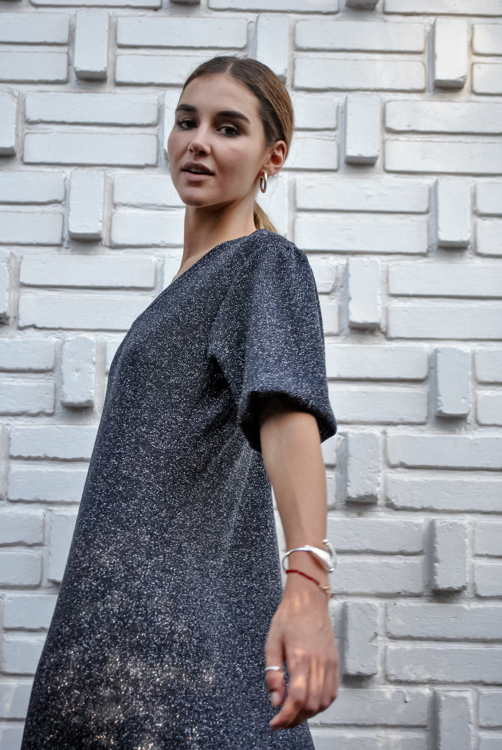 Vestido Just Glam Gray