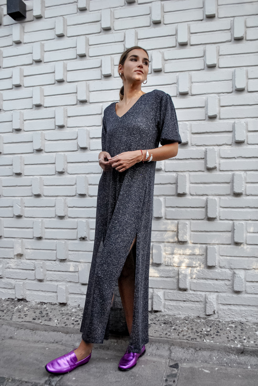 Vestido Just Glam Gray