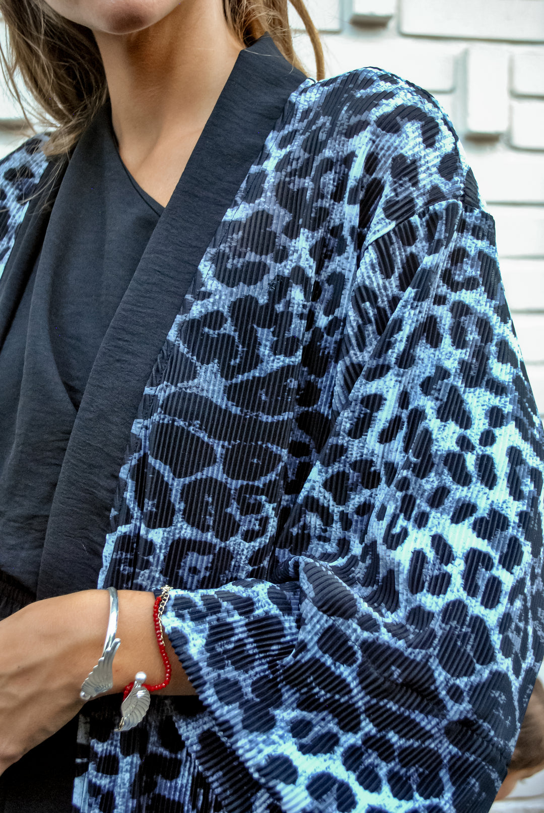 Kimono Chaira Gray Leopard
